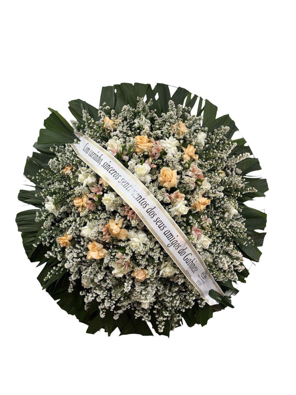 Coroa de Flores - Especial - Tons Champanhe