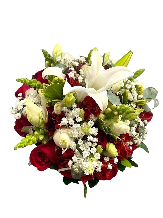 Buquê de Noiva Silvestre detalhes Vermelhos