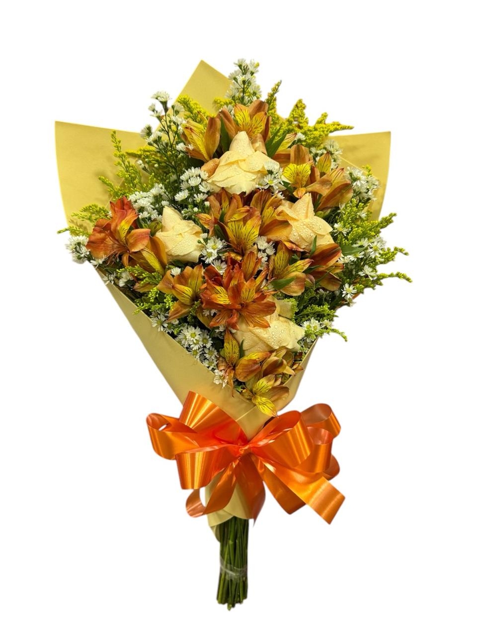 Braçadinha com 4 Rosas Chá (Mine Buquê)