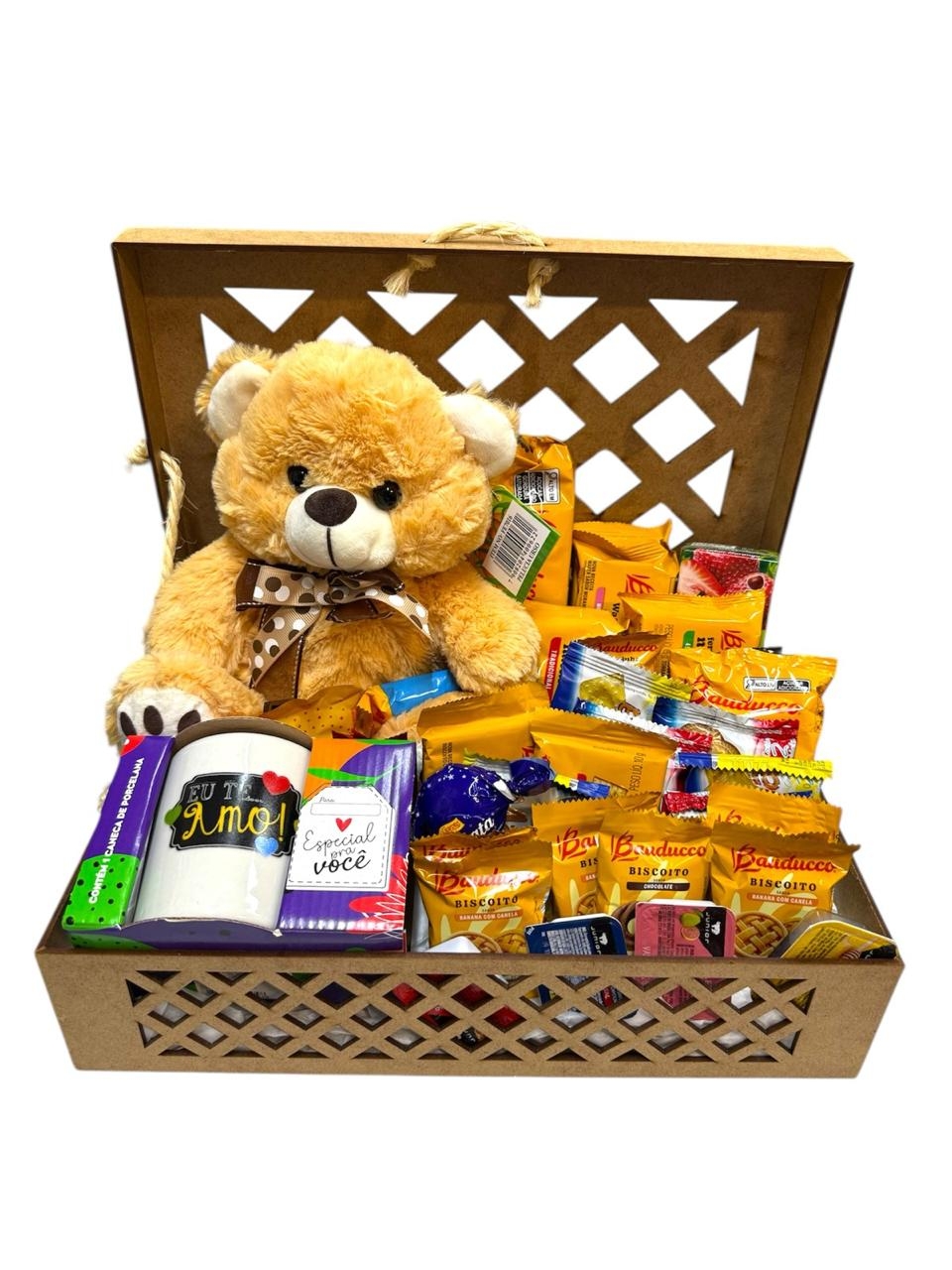 Cesta em Caixa Média com Pelucia