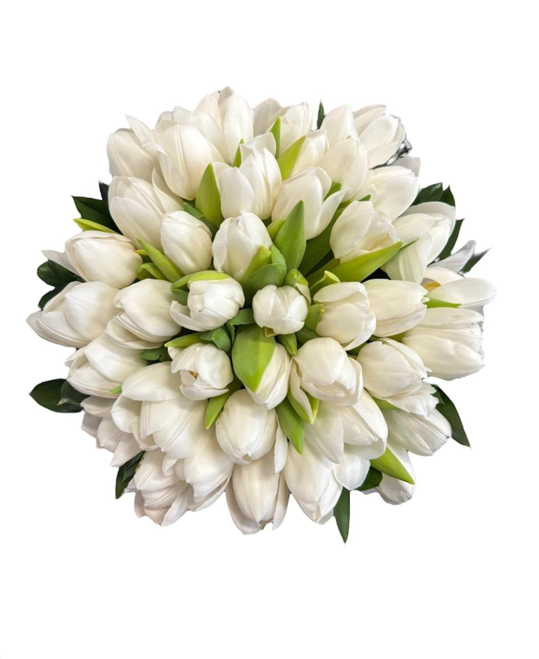 Buquê de Noiva Supremo de Tulipas Brancas (ATENÇÃO SOMENTE PEDIDOS ANTECIPADOS)